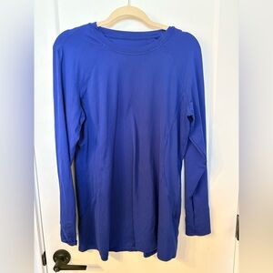 Woman Lululemon Bright Blue Long Sleeve Top- Size 10